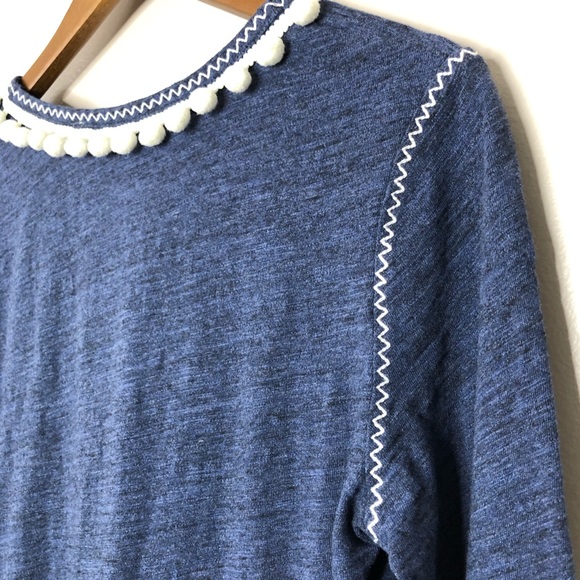 Navy Boden Pom Pom dress adorable! Size 6L - Picture 5 of 7